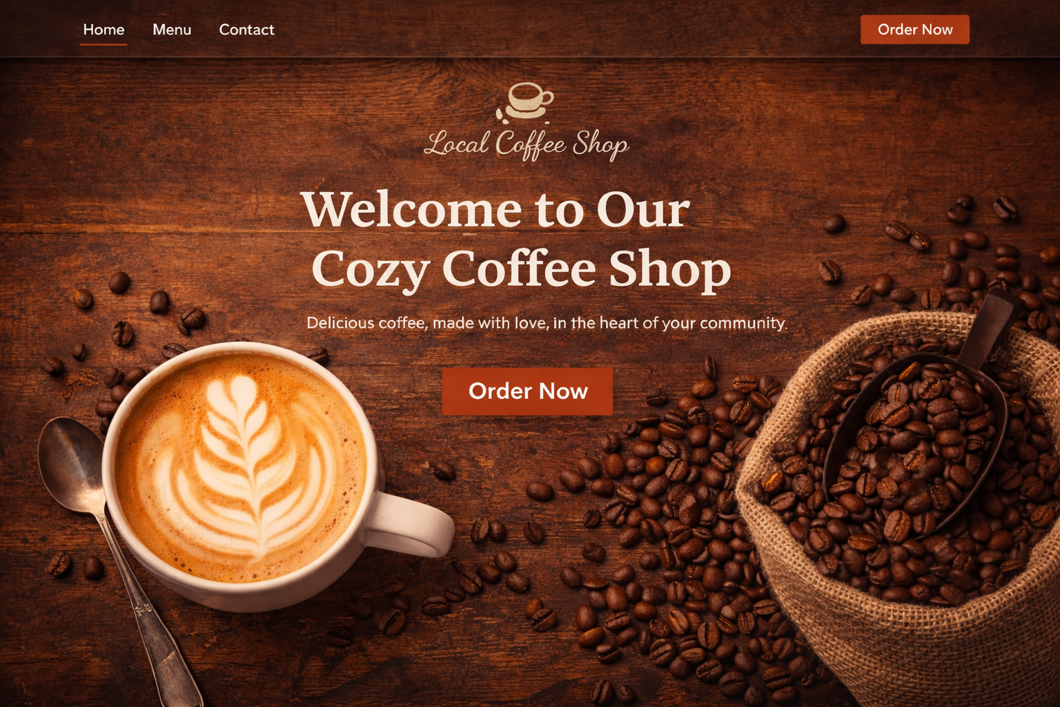 Food & Beverage Website Demo