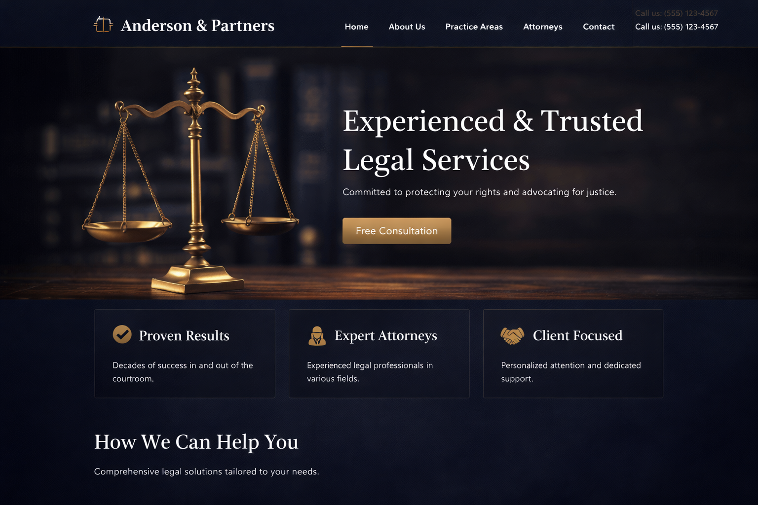 Professional Services Website Demo